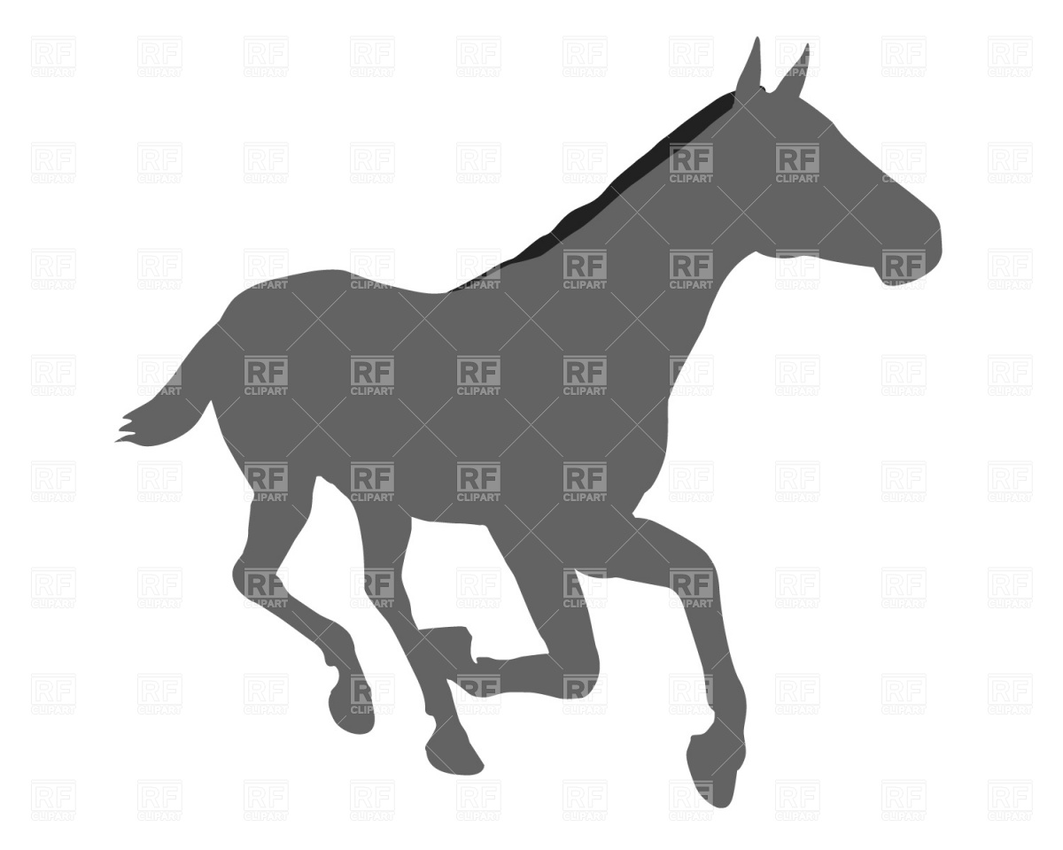 Running Horse Silhouette Download Free Vector Clipart  Eps