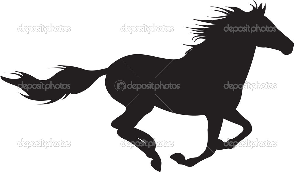 Running Horse Silhouette Vector   Clipart Panda   Free Clipart Images