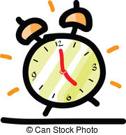 Sketch Illustration Of The Alarm Clock   The Abstract Sketch
