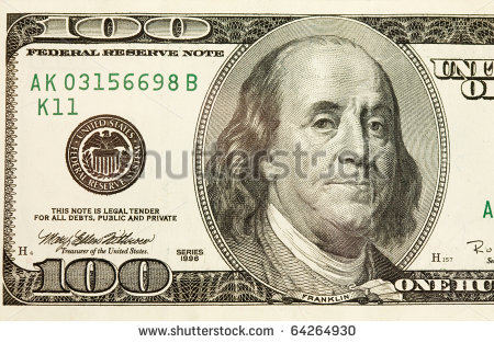 100 Bill Clipart Closeup Abstract Of  100 Bill