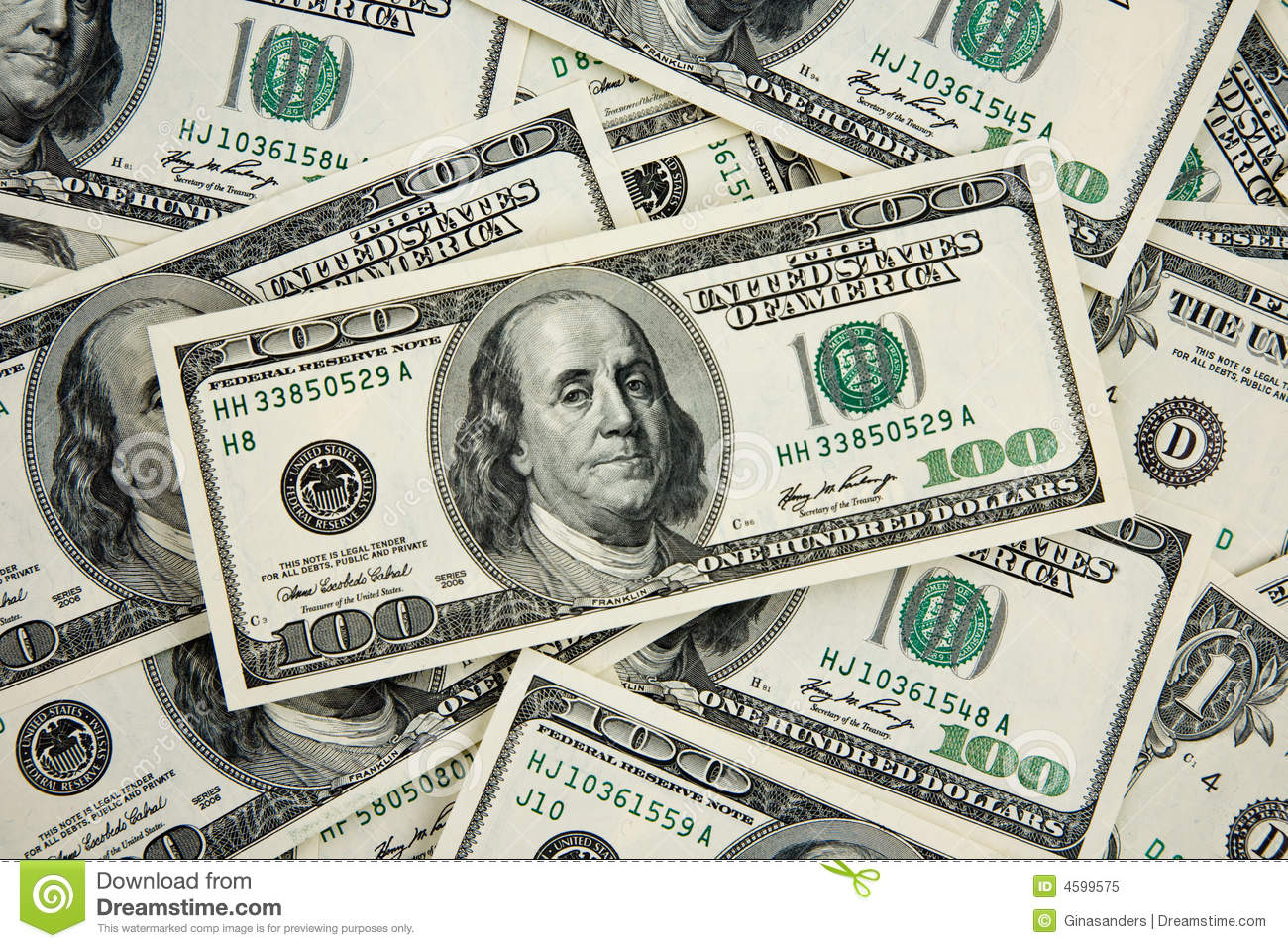 100 Dollar Bill Clipart Cash  100 Bills