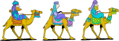 3047   Three Kings   Three Maji Riding On Camels     Christart Com