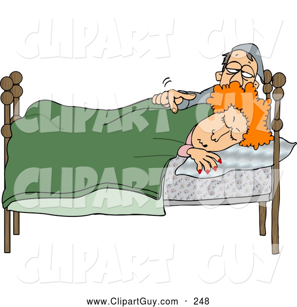 Bed During The Early Morning Guy Clip Art Dennis Cox
