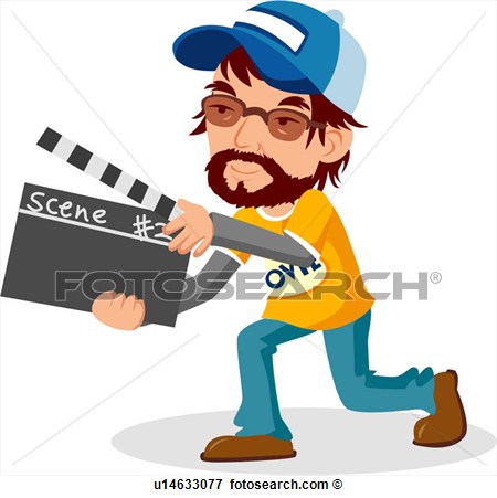 Clip Art Of Director Movie Cinema Film Director Full Age U14633077    