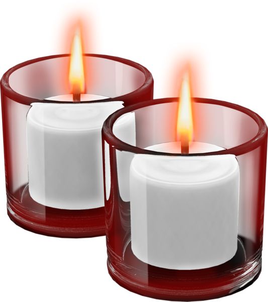 Free Images Of Scarlet Color Candles   Red Cups With Candles Clipart