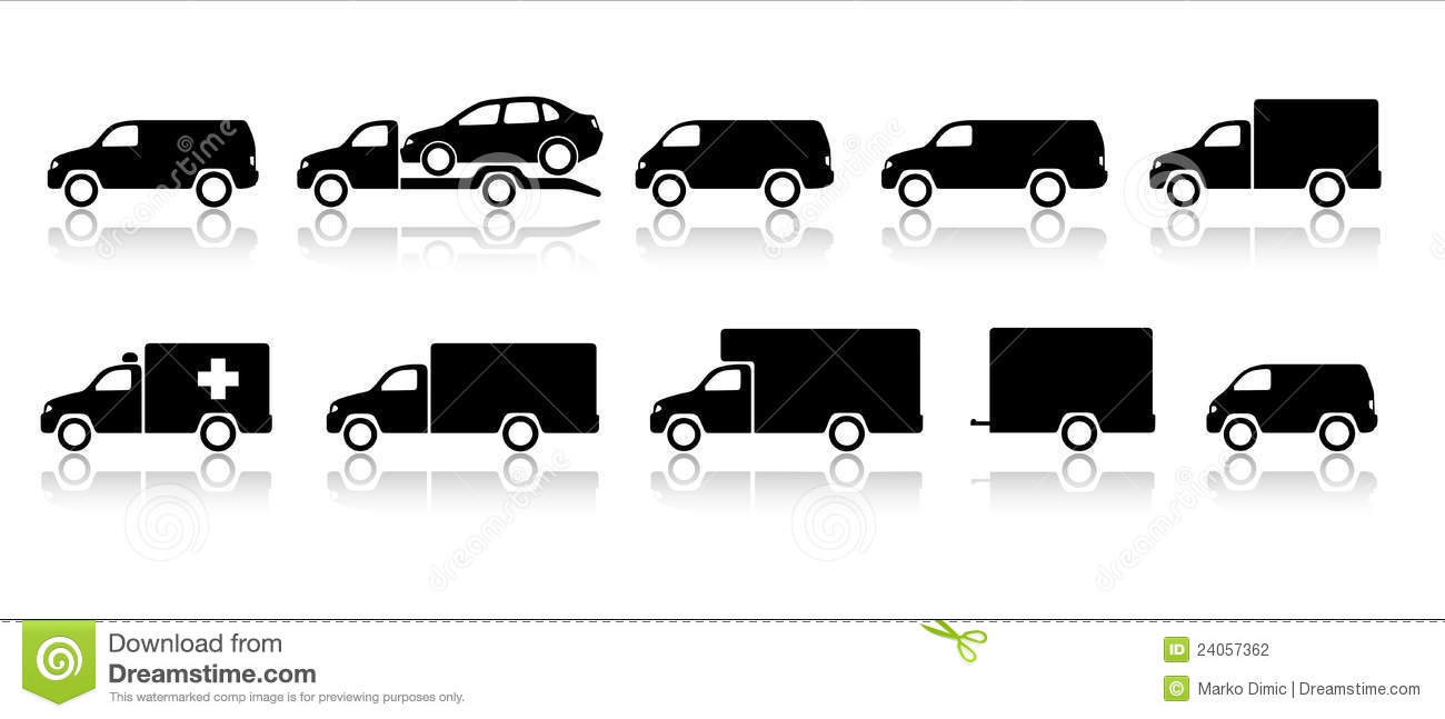Go Back   Images For   Delivery Truck Clipart Black And White