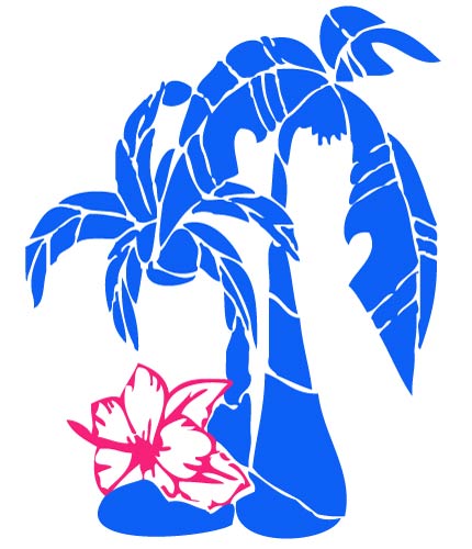 Hawaiian Flowers Clip Art Black And White   Hairstyle Artist Indonesia