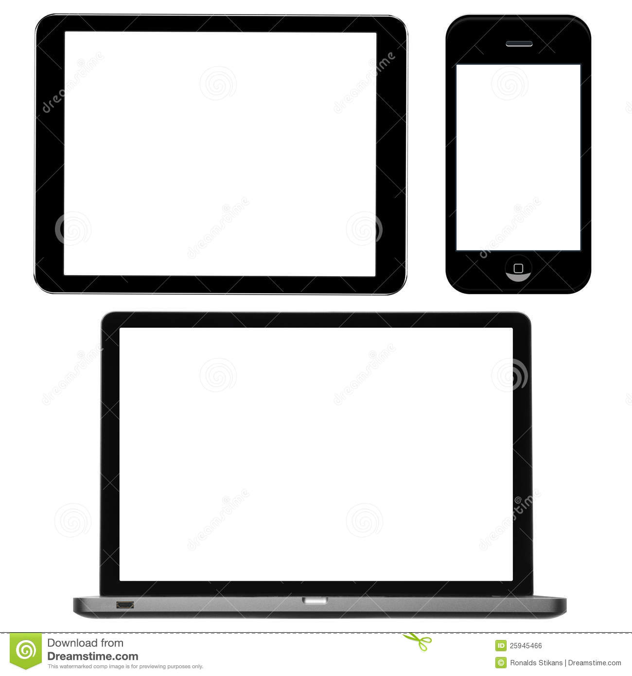 Laptop Digital Tablet And Phone Royalty Free Stock Image   Image
