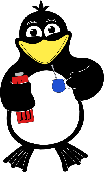 Penguin Tux Linux Clip Art Vector