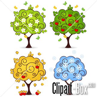 Related Trees 4 Seasons Cliparts  
