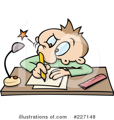 Royalty Free  Rf  Writing Clipart Illustration By Gnurf   Stock Sample