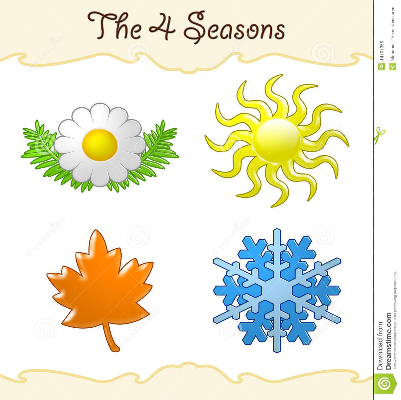 Seasons Clipart The 4 Seasons