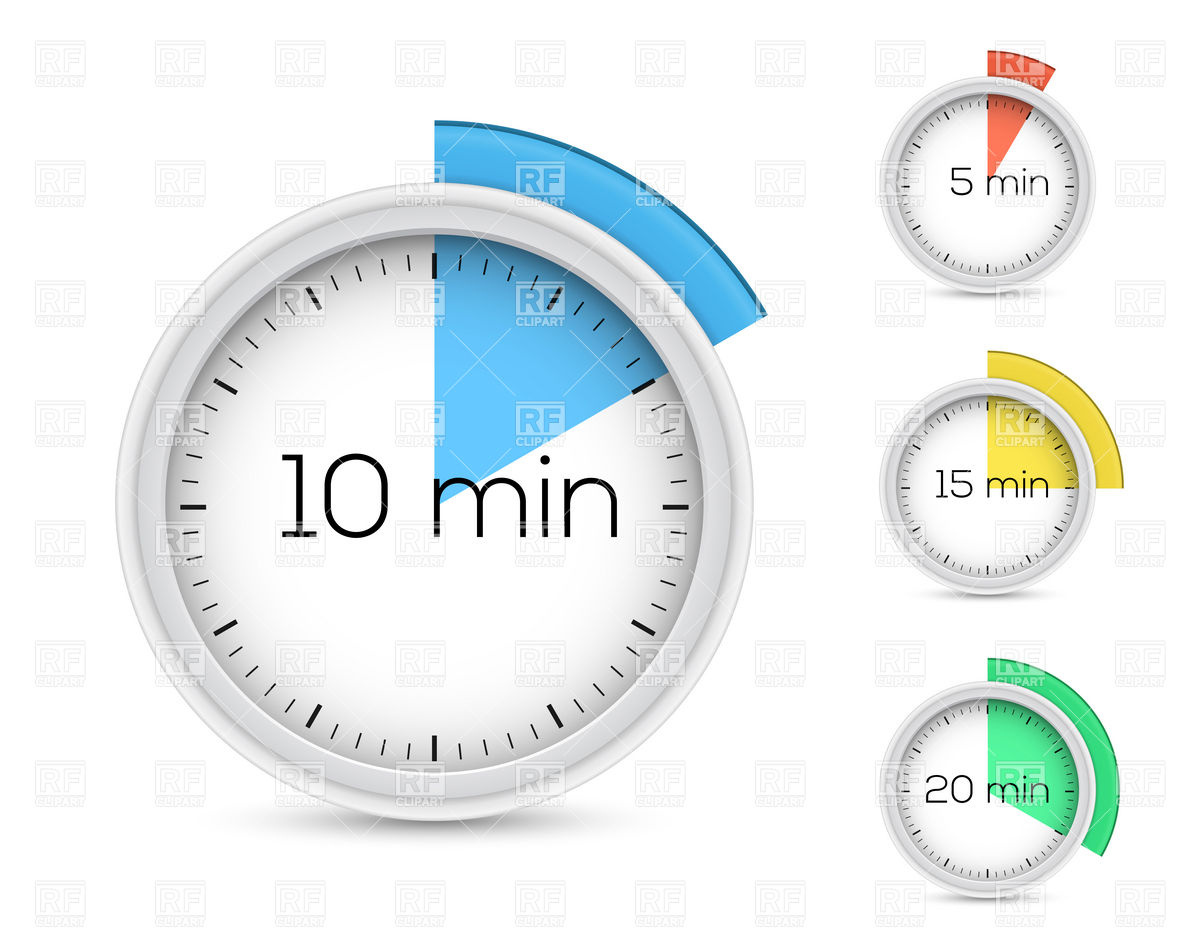 Set Of Timers For 5 10 15 And 20 Minutes 16362 Objects Download