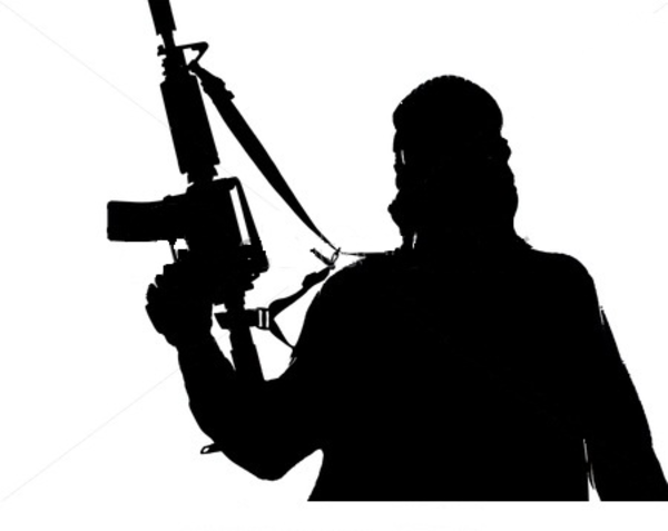 Silhouette Of Soldier   Free Images At Clker Com   Vector Clip Art