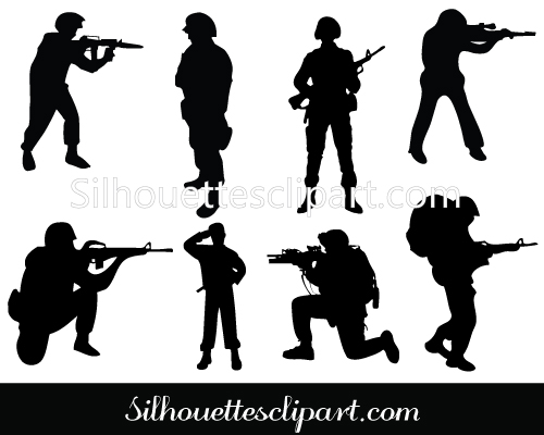 Silhouette Soldier Download Soldier Silhouettesilhouette Clip Art