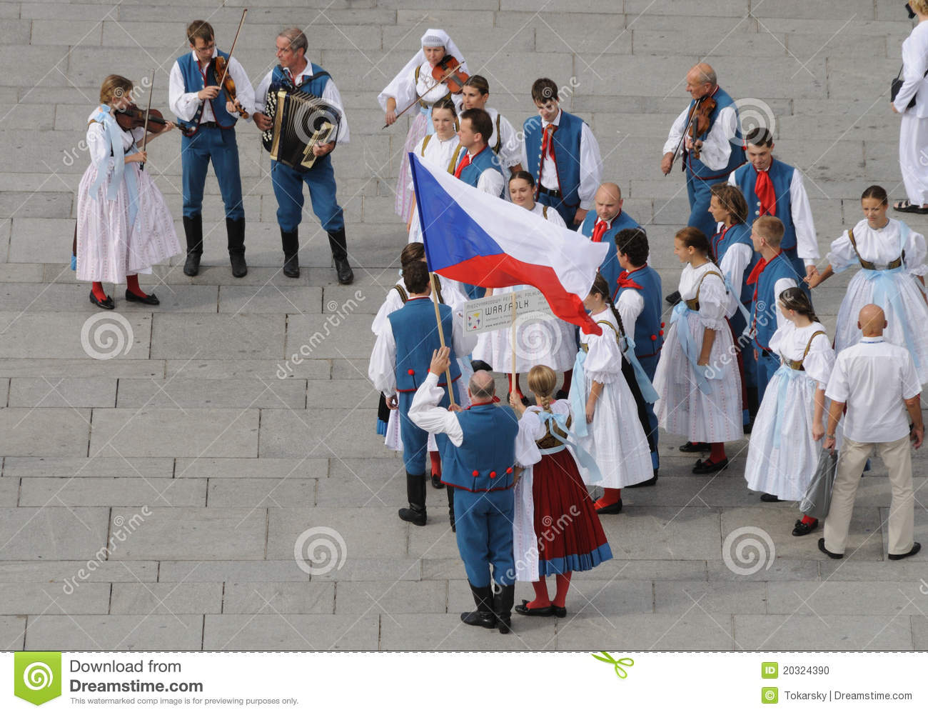 The Folklore Ensemble Slezan From Czech Republic   Street Parade