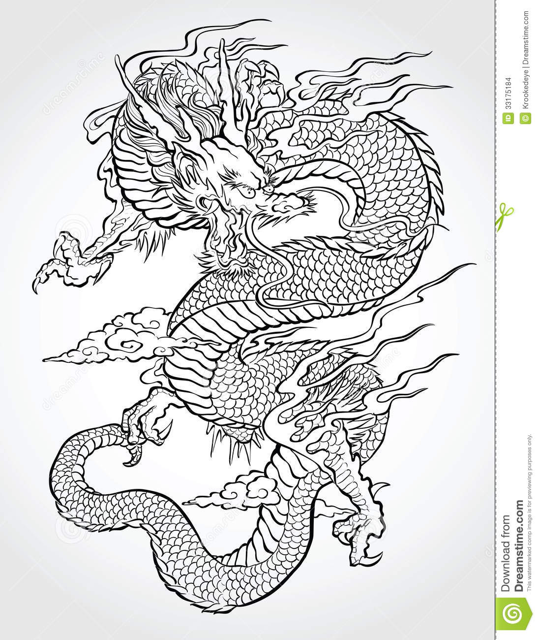 Traditional Asian Dragon Stock Images   Image  33175184