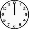 12 O Clock Clip Art At Clker Com   Vector Clip Art Online Royalty