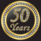50 Years Anniversary Happy Birthda