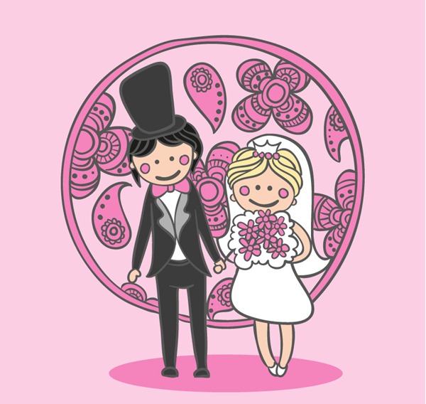 Bride And Groom Icon Png Wallpapers Cartoon Bride And Groom