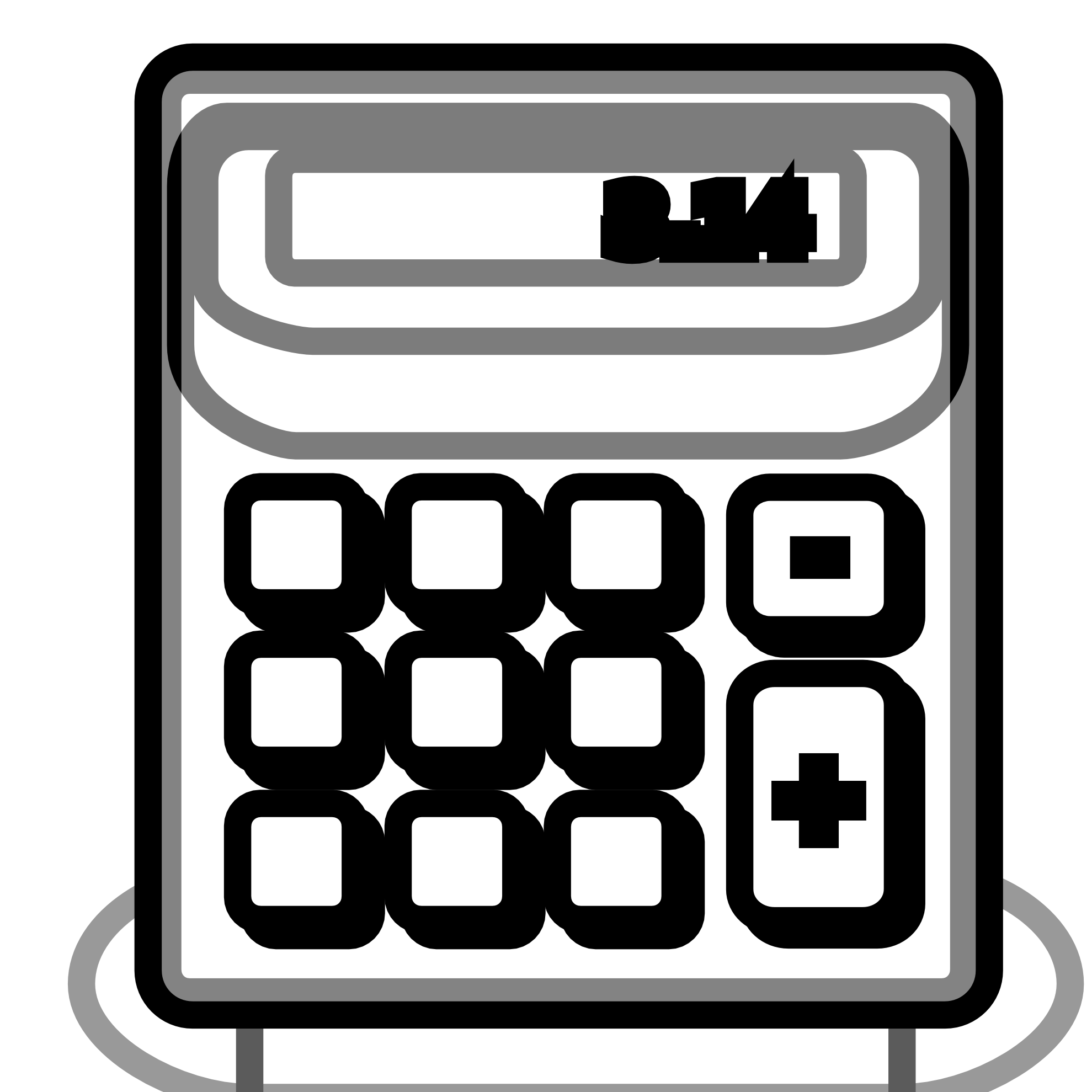 Calculator Clipart Black And White Accessories Calculator Black White    