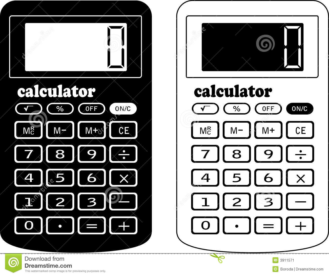 Calculator Clipart Black And White The Financial Calculator