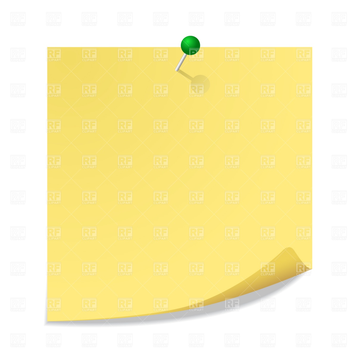 Clipart Catalog   Design Elements   Adhesive Note Download Royalty