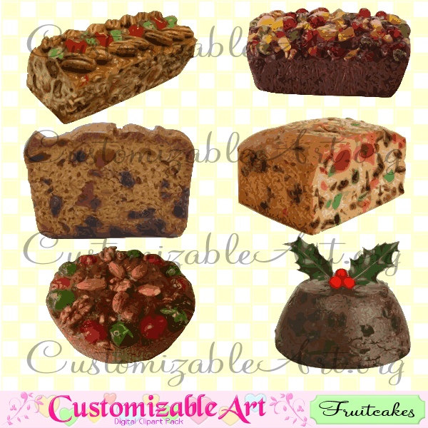 Clipart Fruit Cakes Images Fruitcakes Graphics Cake Slices Pudding