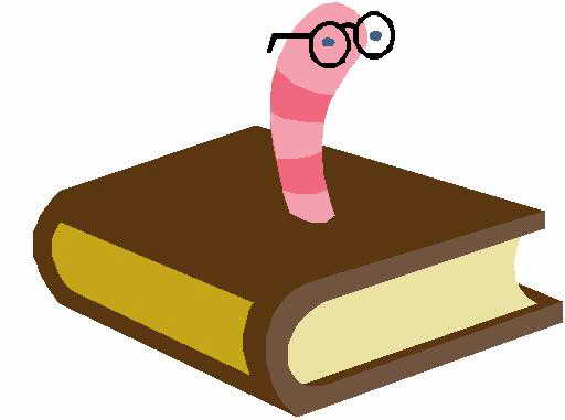 Clipart Of A Worm Reading A Book Pictures To Like Or Share On Facebook