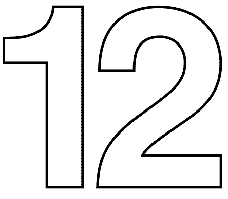      Color Numbers 2 4 12 9 10   Printable Coloring Pages Free Org