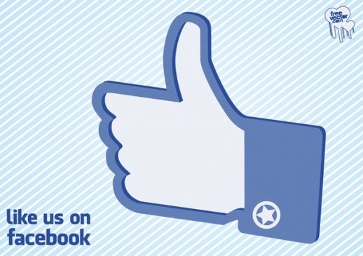 Facebook Like Us Hand Vector   Ai Pdf   Free Graphics Download