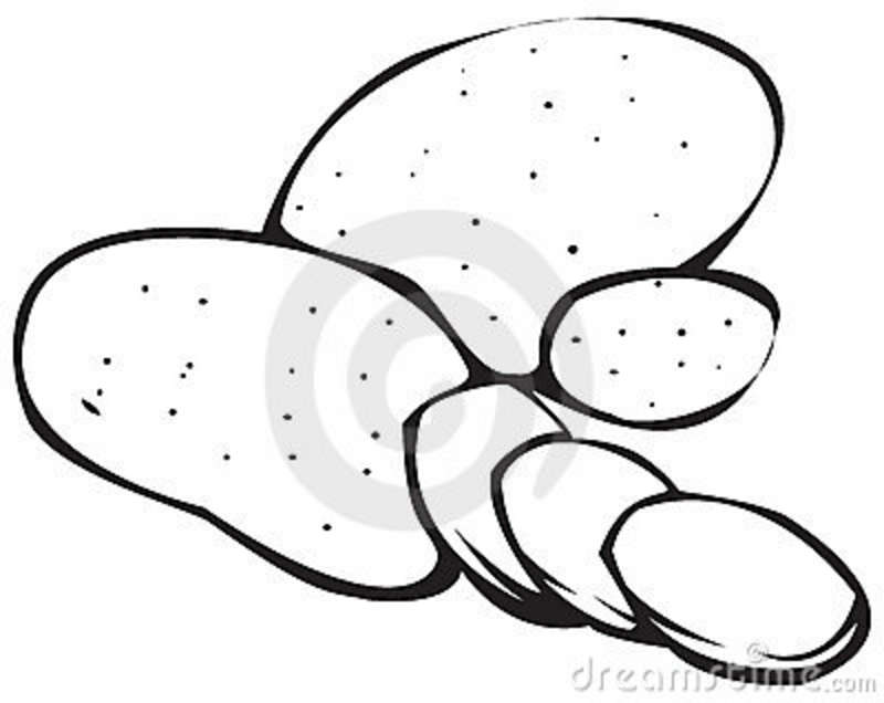 Fruit And Vegetable Clipart Black And White   Clipart Panda   Free