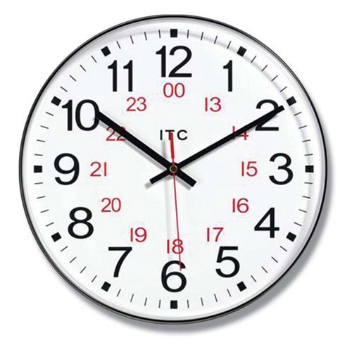 Infinity Instruments 12 24 Hour 12 Inch Wall Clock  Decor   Walmart