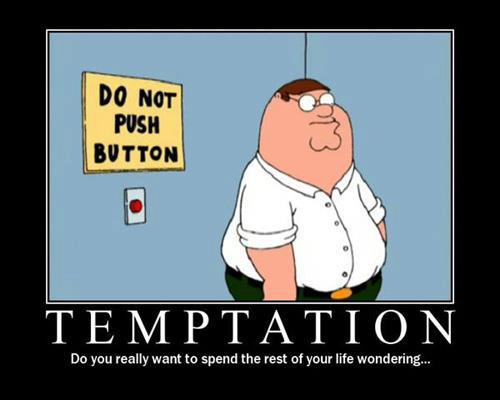Memes On Meme Citytags Peter Griffin Family Guy Button Temptation
