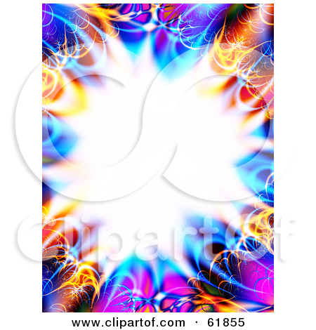 Royalty Free  Rf  Clipart Illustration Of A Colorful Rainbow Fractal