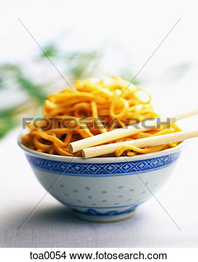 Stock Photo Of Egg Noodles In Bowl With Chopsticks Toa0054   Search    