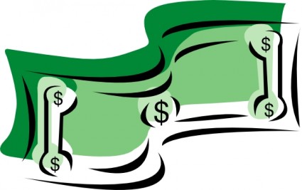 Stylized Dollar Bill Money Clip Art Free Vector In Open Office Drawing