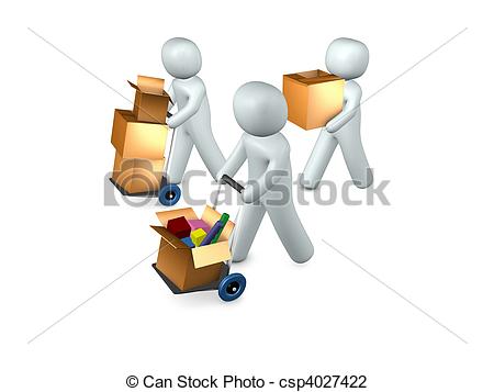 Art Of 3d Image Conceptual We Are Moving Csp4027422   Search Clipart    