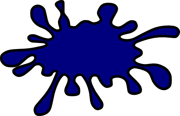 Blue Outline Splat   