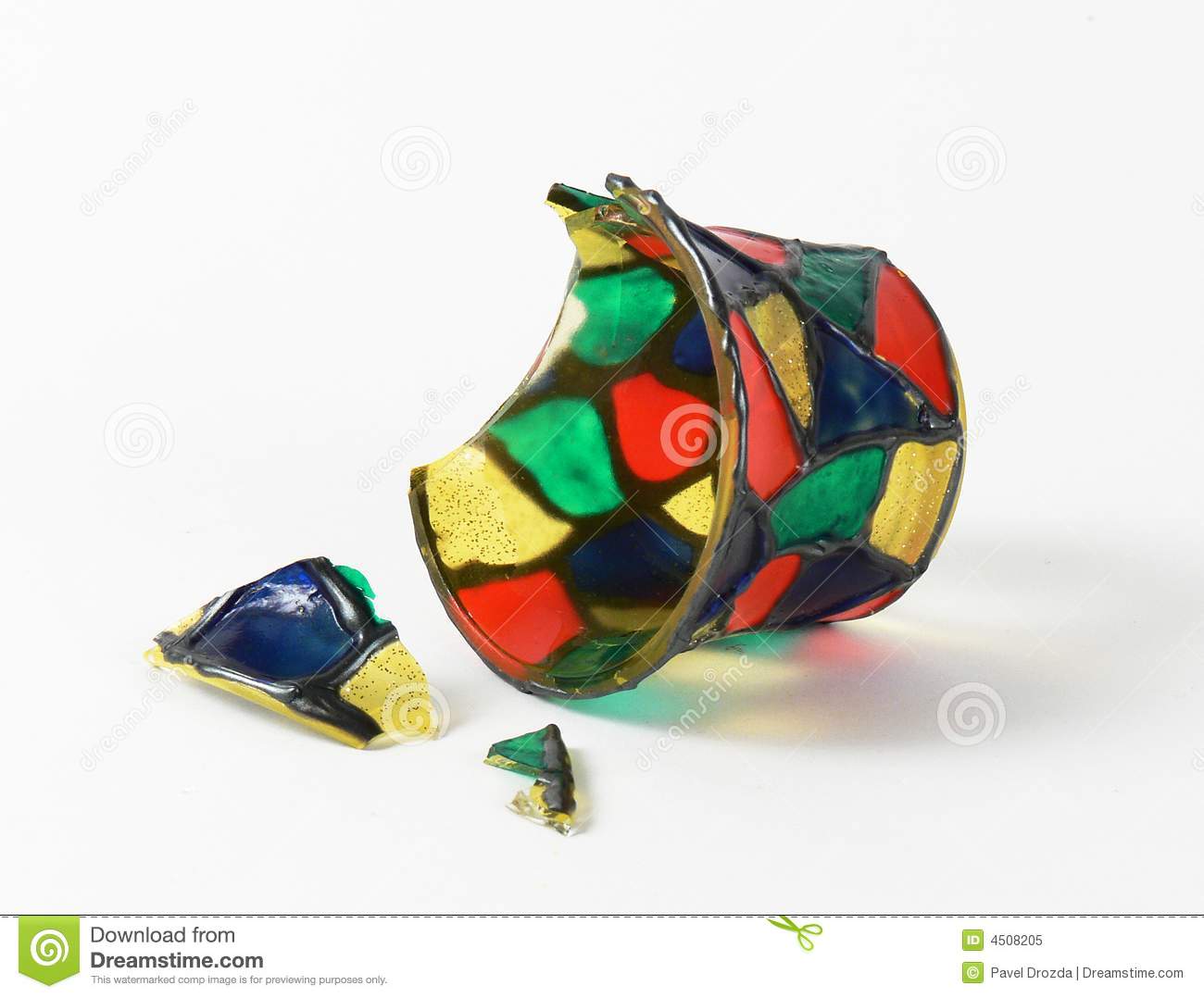 Broken Color Glass Vase Royalty Free Stock Photo   Image  4508205
