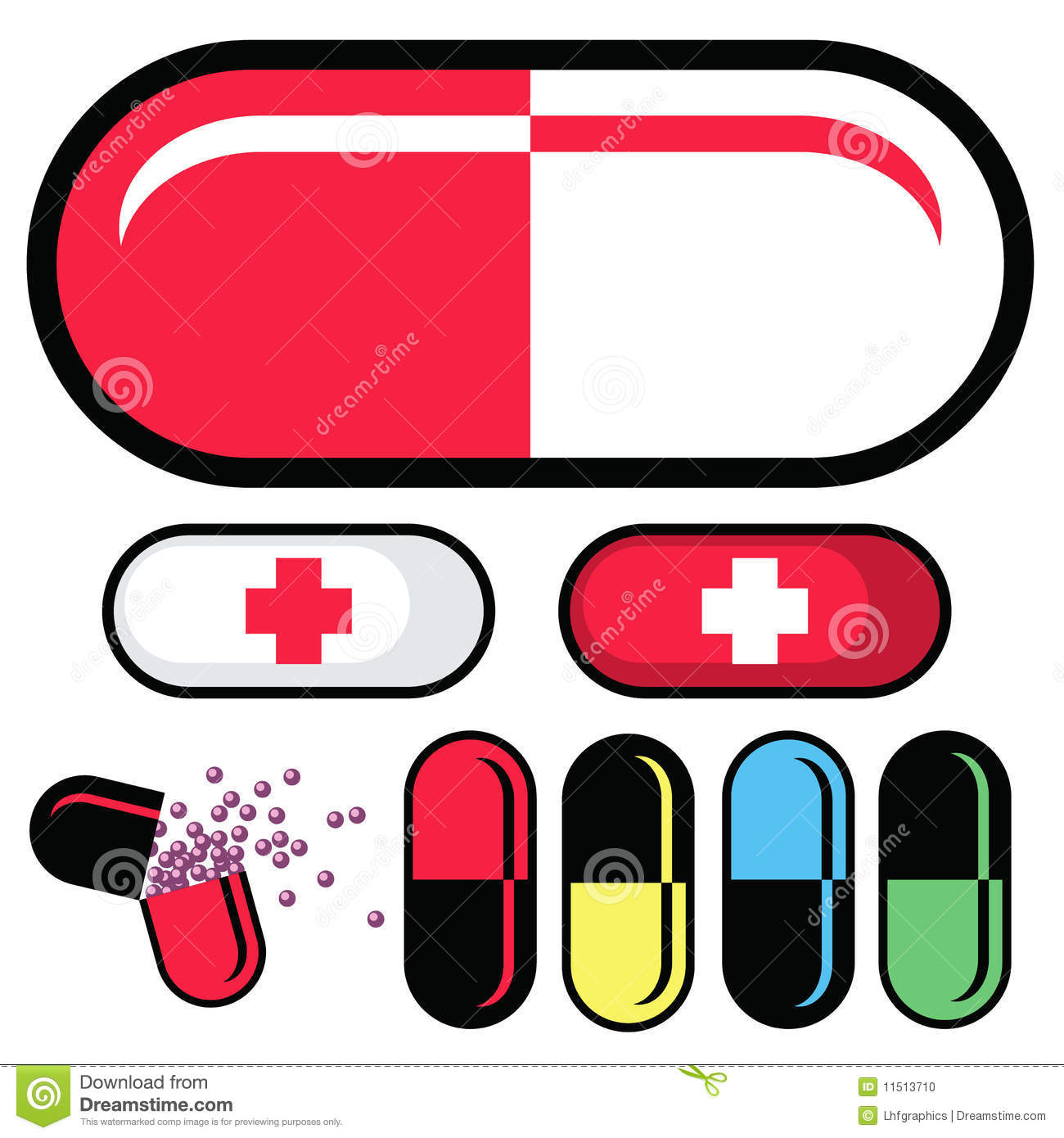 Capsule Clipart Medicine Drug Capsules Pills 11513710 Jpg