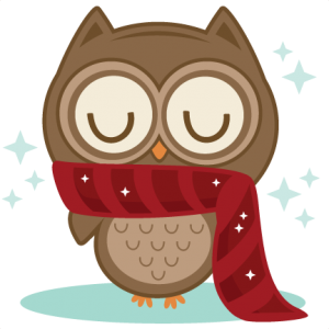 Cute Winter Owl Clip Art
