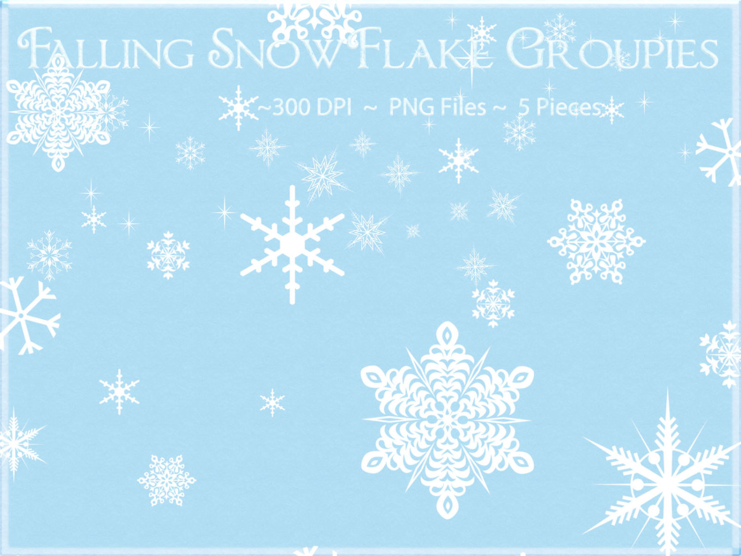 Falling Snow Clip Art Falling Snow Clipart  Perfect For Creating