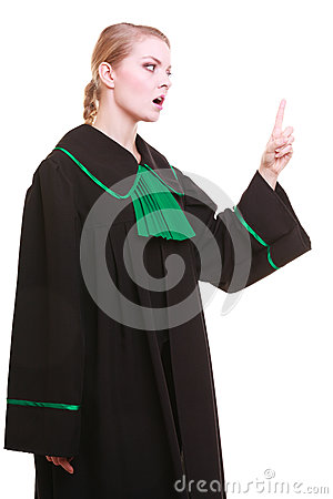 Female Person Lawyer Attorney Wearing Classic Polish  Poland  Black