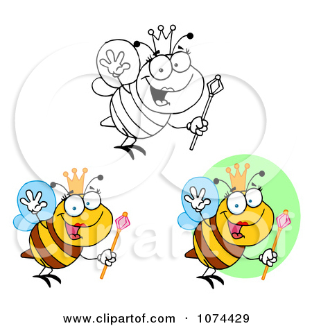 Free Bee Clipart Graphics Queen Images Wasp Hornet Bubmle 200x158px