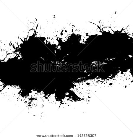 Grungy Paint Or Ink Splatter Layout In Vector Format With Copyspace