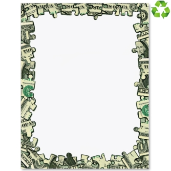 Money Borders Frames The Money Puzzle Border Papers