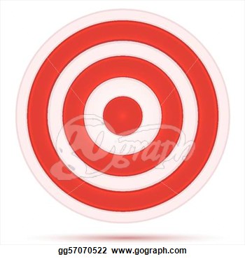     Of Target Board On White Background  Clipart Drawing Gg57070522
