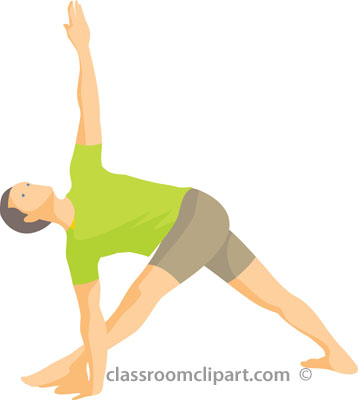 Physical Fitness Clipart   Exercise Arms Stretched   Classroom Clipart