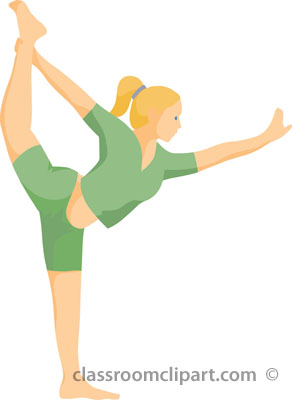 Physical Fitness Clipart   Strech Leg Lift Exercise   Classroom